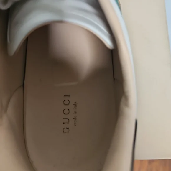 GUCCI ACE WEB BEE PLATFORM SNEAKERS WOMENS Size 40 (9/9½) 577573 - Picture 13 of 16